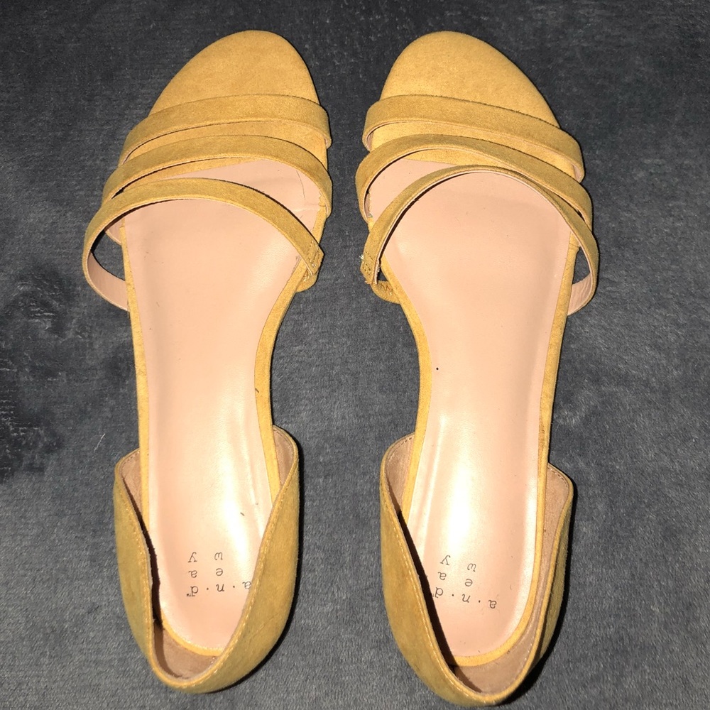 Yellow sandals